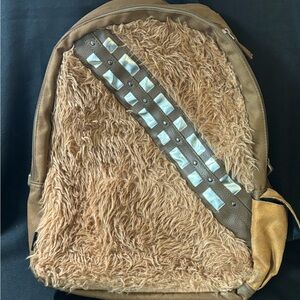 Disney Store Chewbacca Backpack with Removable Hood School, Cosplay Bag